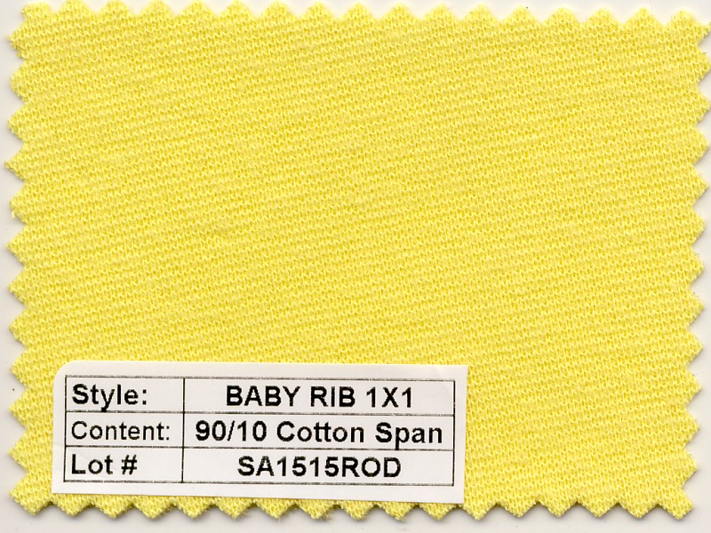 Baby Rib 1x1 Cotton Spandex